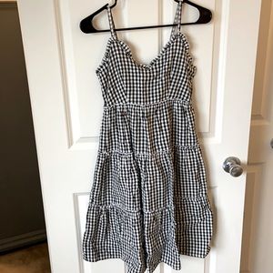 Black/White Checkered Summer Dress Size S